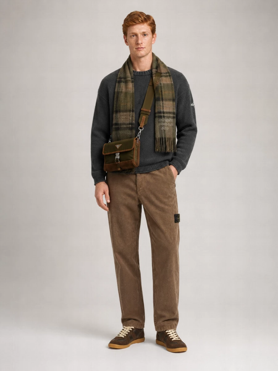 Stone Island Regular-Fit Straight-Leg Trousers