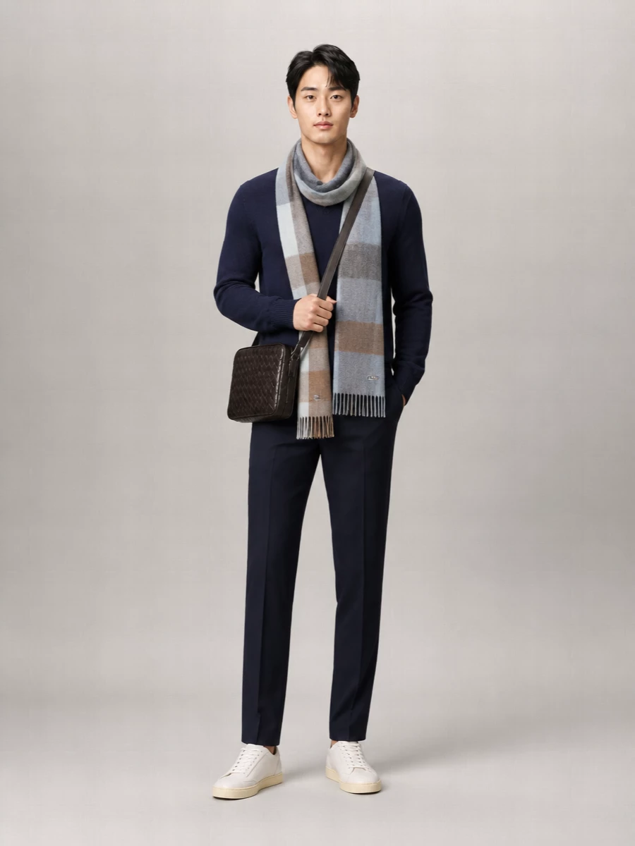 Zegna Cashmere V-Neck Ribbed Sweater
