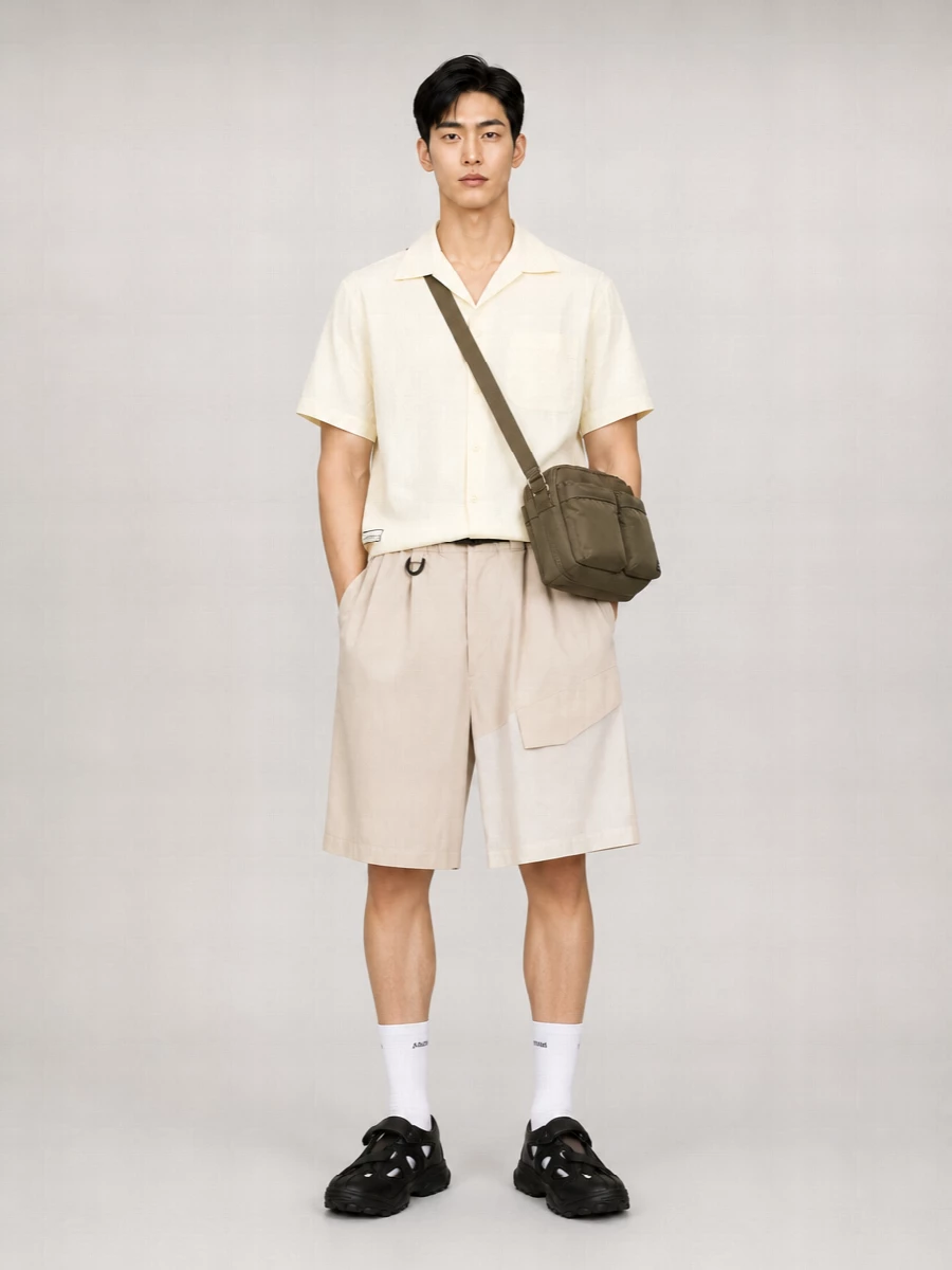 Y-3 Leather Cutout Sandals