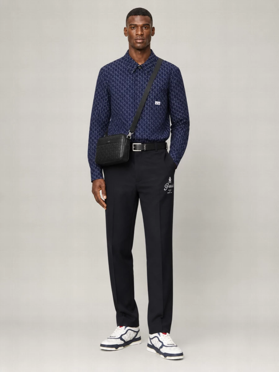 Gucci Cotton Logo-Jacquard Shirt