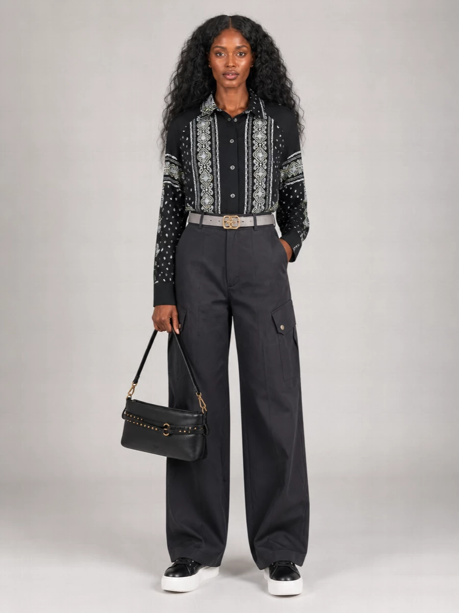 Pinko Python Print Belt