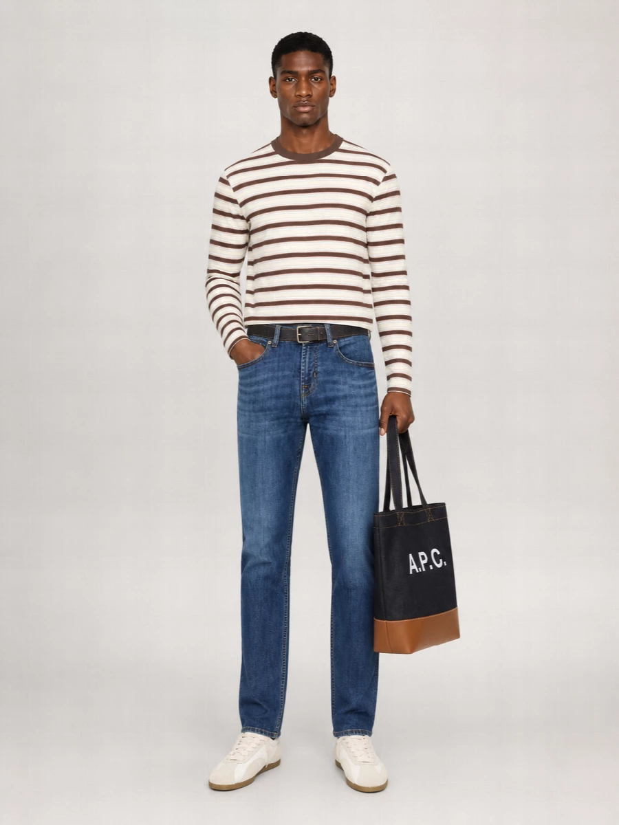 7 For All Mankind Denim Straight-Leg Trousers