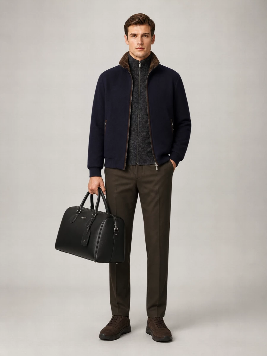 Dolce&Gabbana Calf Leather Travel Bag
