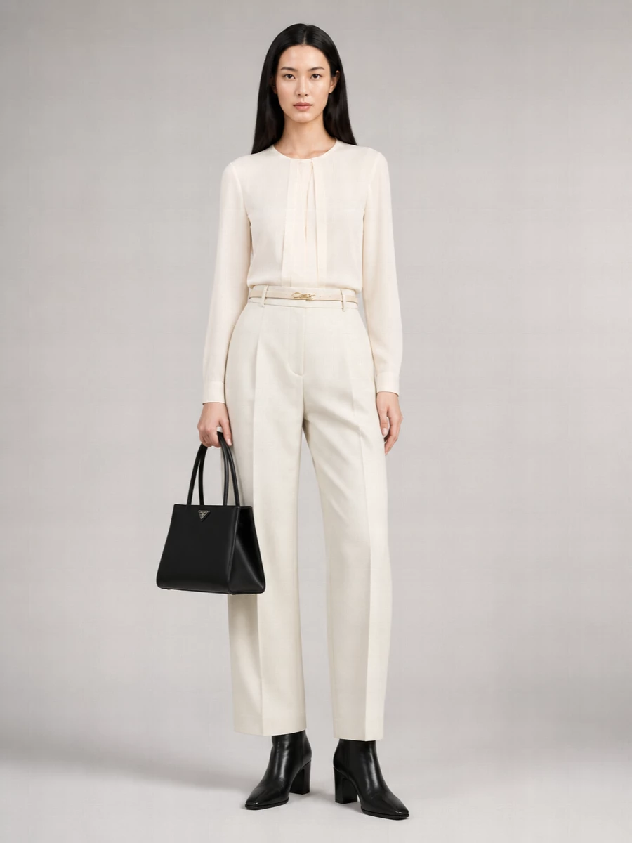 Tom Ford Grained Leather Slim Belt