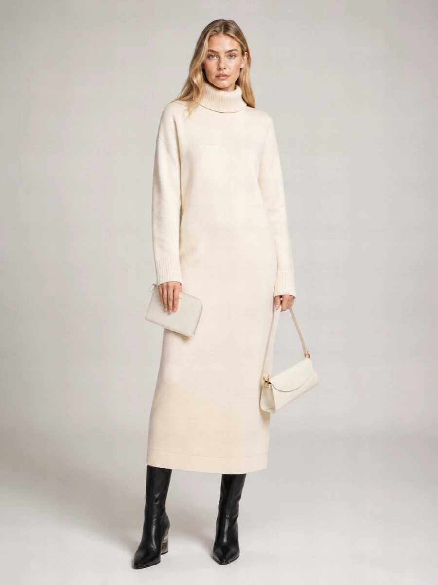 Jil Sander Cannolo Leather Clutch Bag