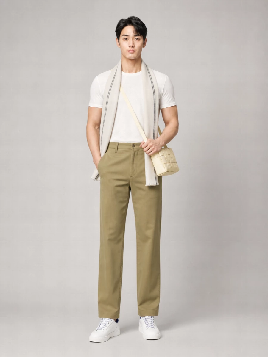 Burberry Ribbed Crew Neck Loose Fit Cotton T-Shirt
