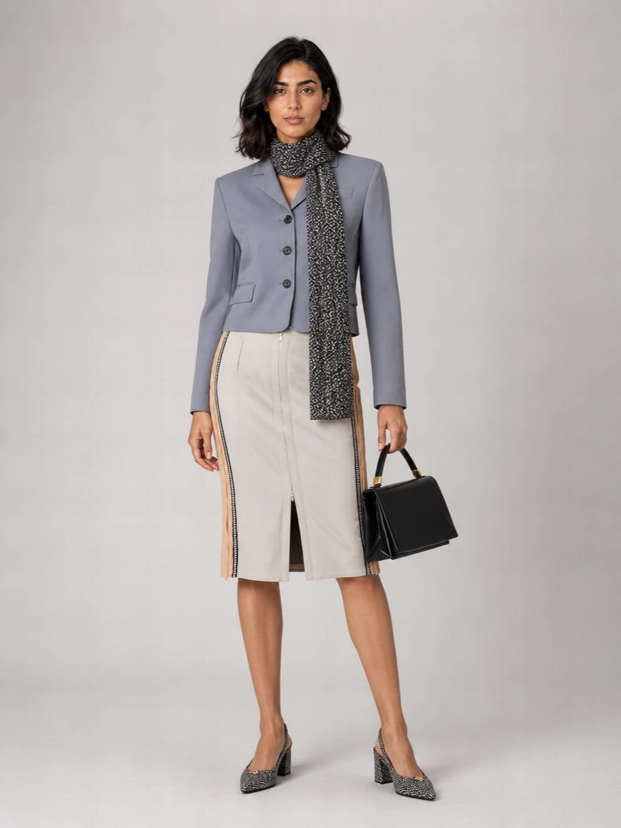 Marni Cotton Fitted Skirt