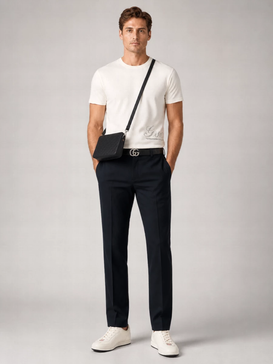 Gucci Cotton Logo Print Short Sleeve T-Shirt