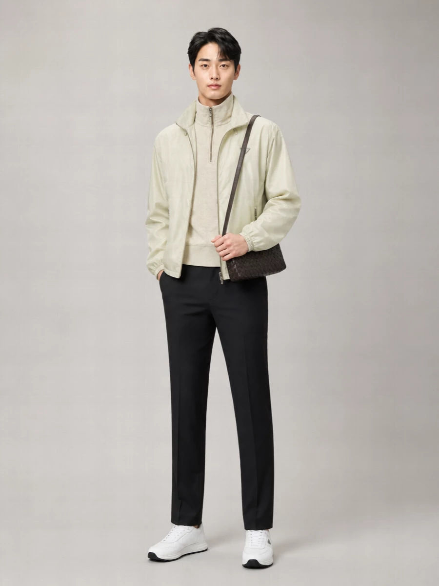 Prada Recycled Nylon Hooded Windbreaker