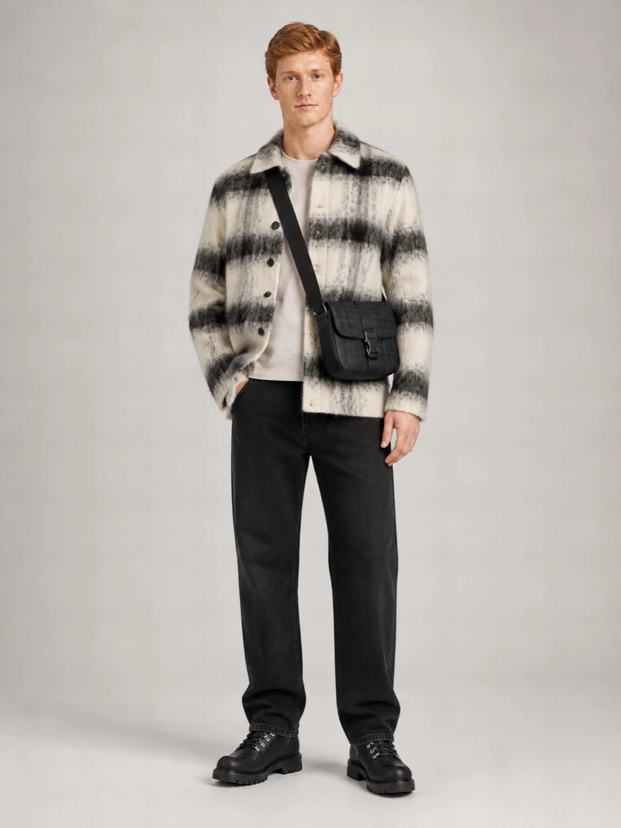 Entire Studios Embroidered Wool Blend Shirt Jacket