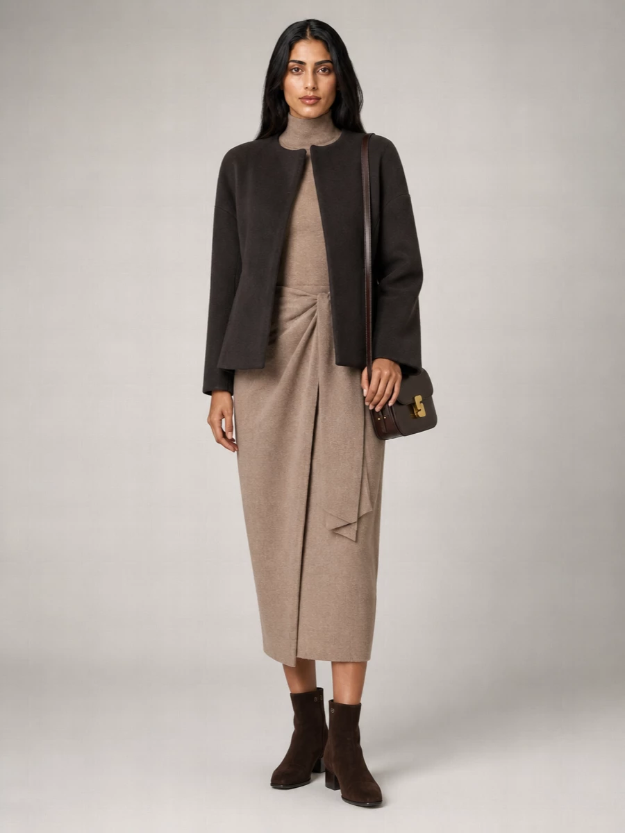 Soeur cotton blend coat