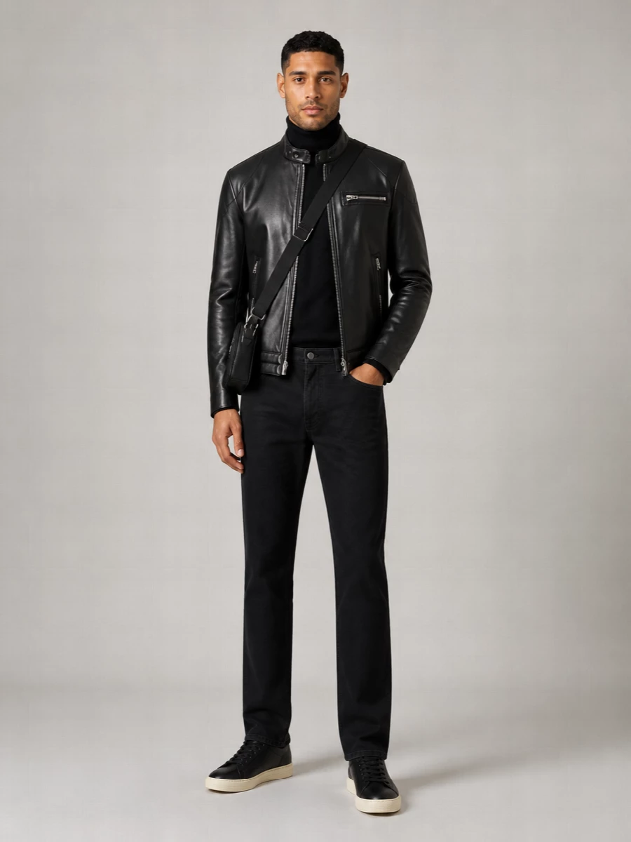 Tom Ford Lamb Leather Biker Jacket