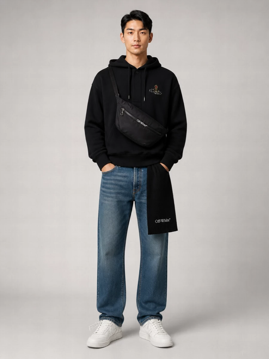 Vivienne Westwood Cotton Oversized Hooded Sweatshirt