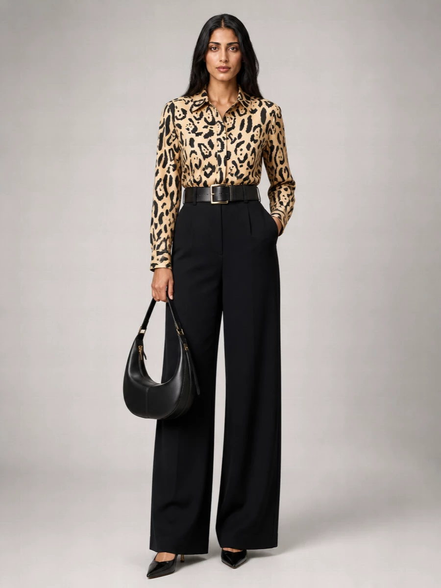 Sportmax Printed Silk Shirt