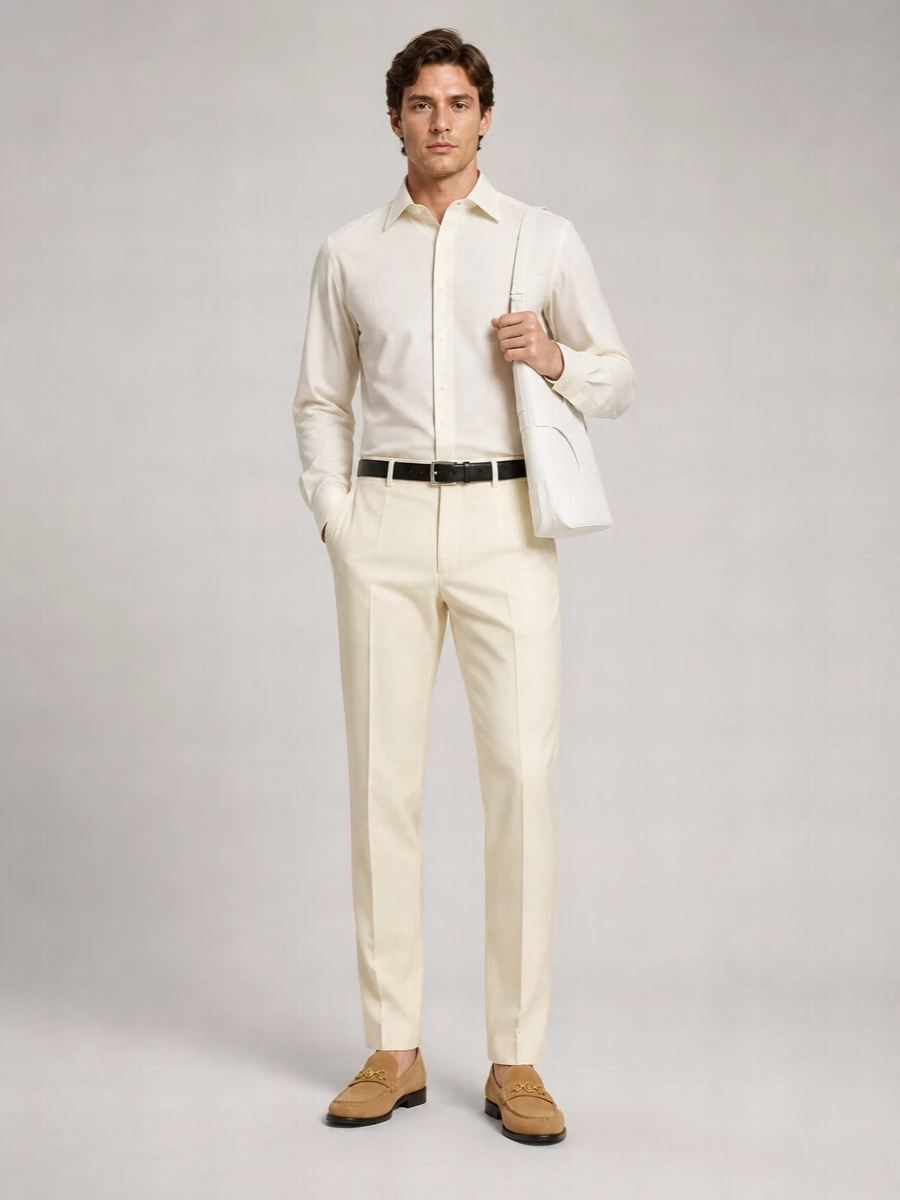 Versace Wool Tailored Trousers