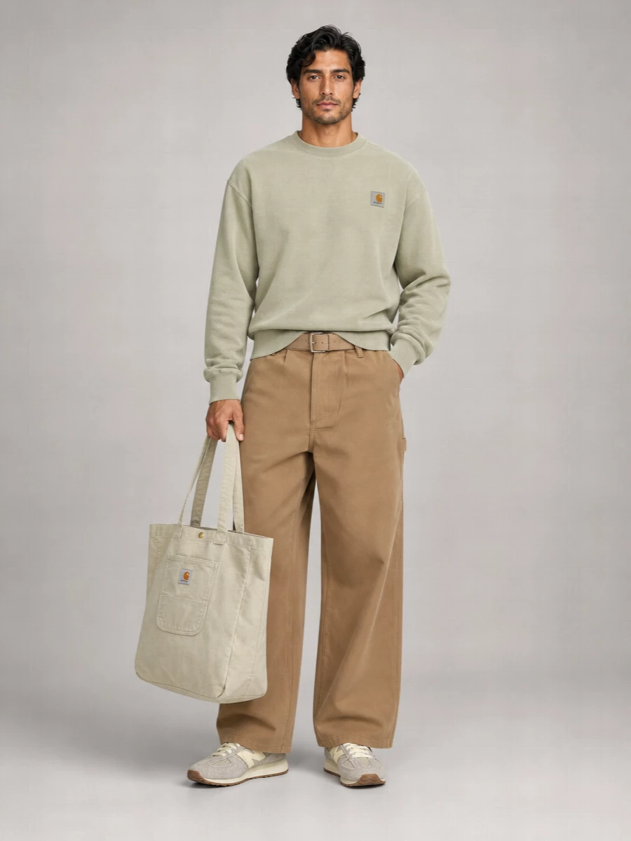 Carhartt Wip Pleated Wide-Leg Trousers