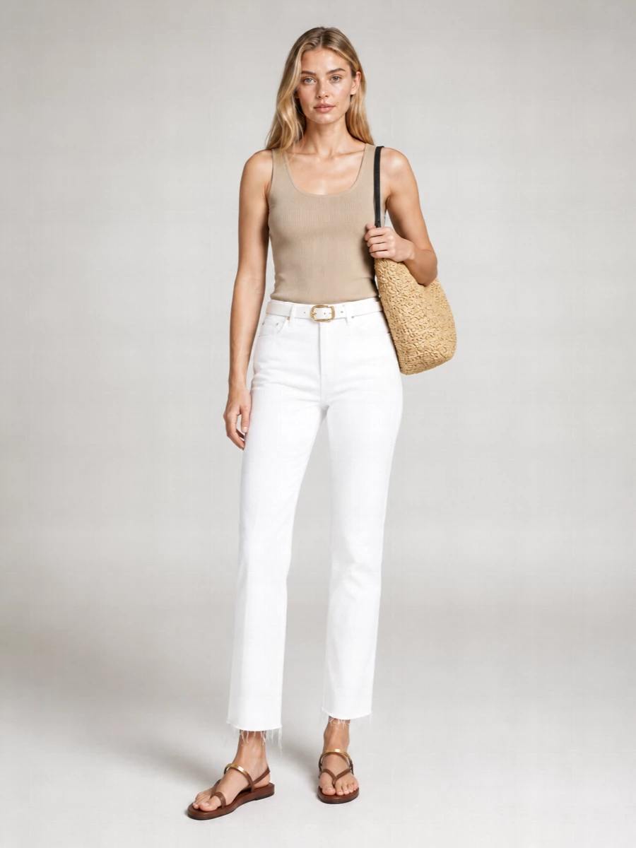 Totême High-Rise Straight-Leg Denim Jeans