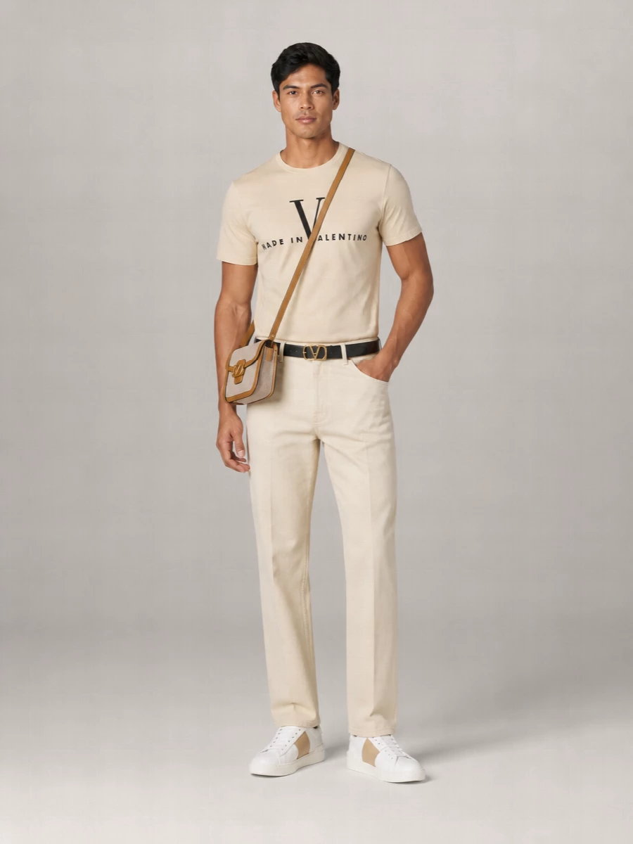 Valentino Cotton Logo Print T-Shirt