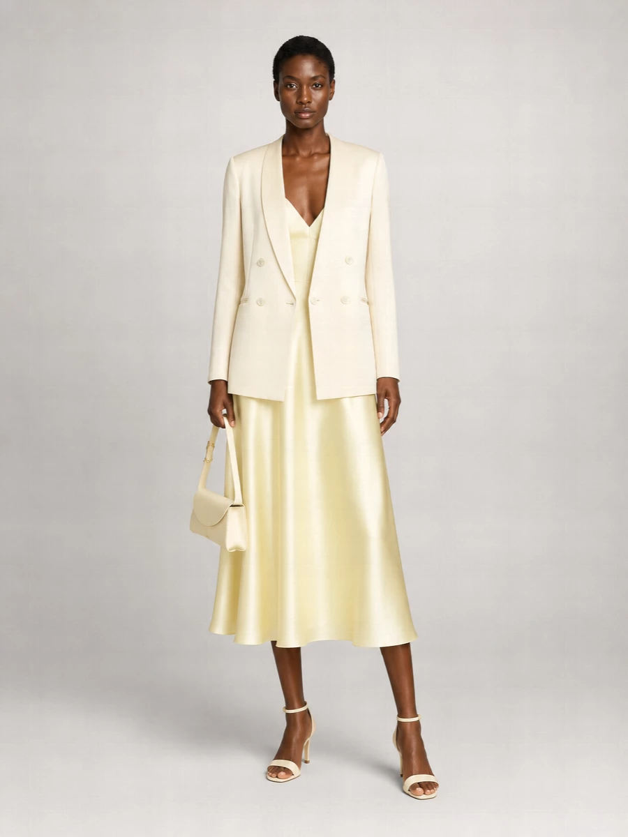 Alberta Ferretti Satin Blazer