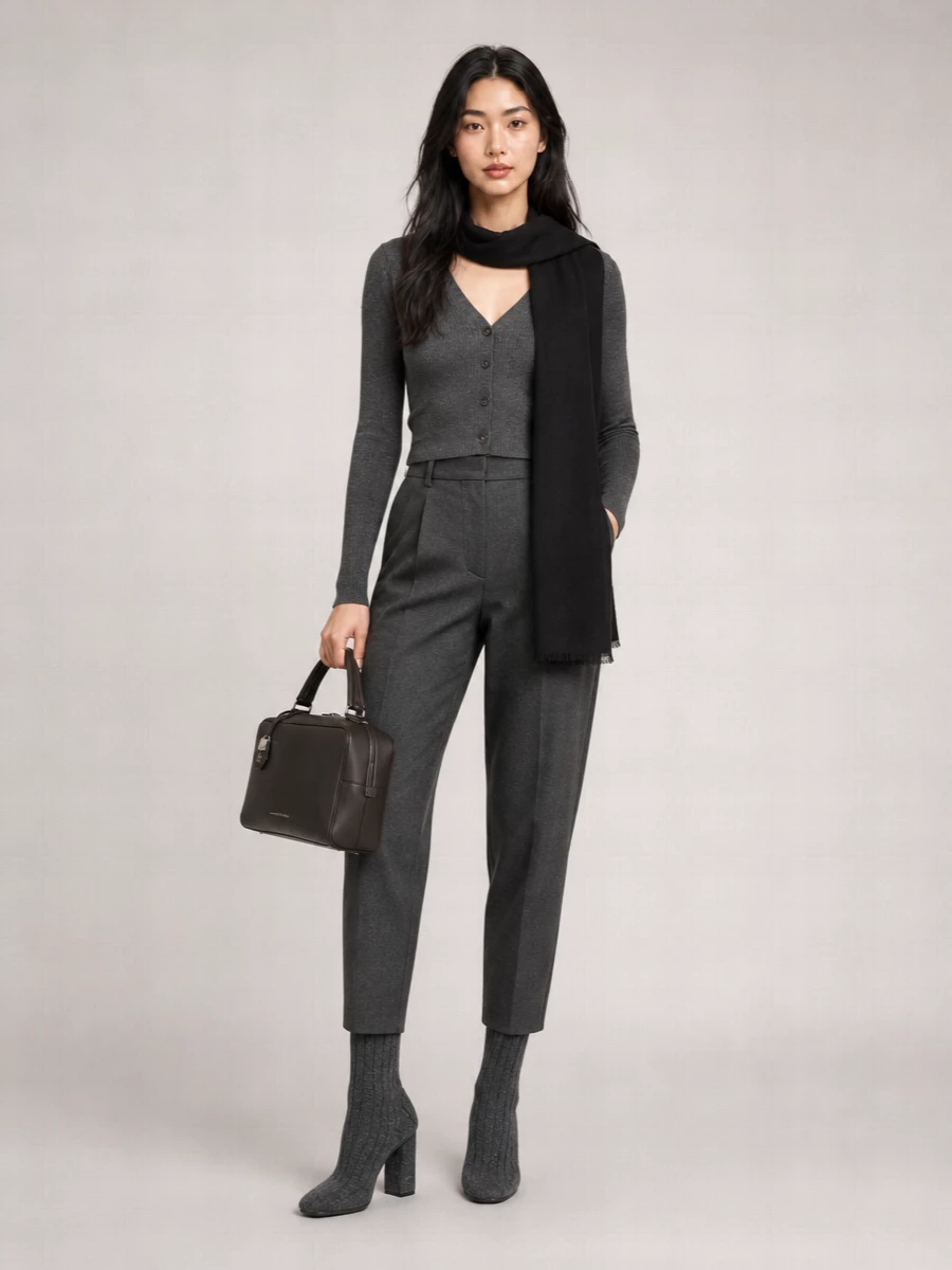 Brunello Cucinelli Cashmere Lurex V-Neck Long-Sleeve Cardigan