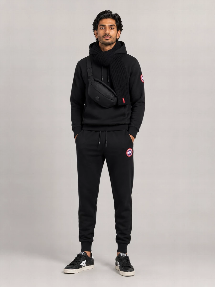 Canada Goose Cotton Logo-Patch Track Pants