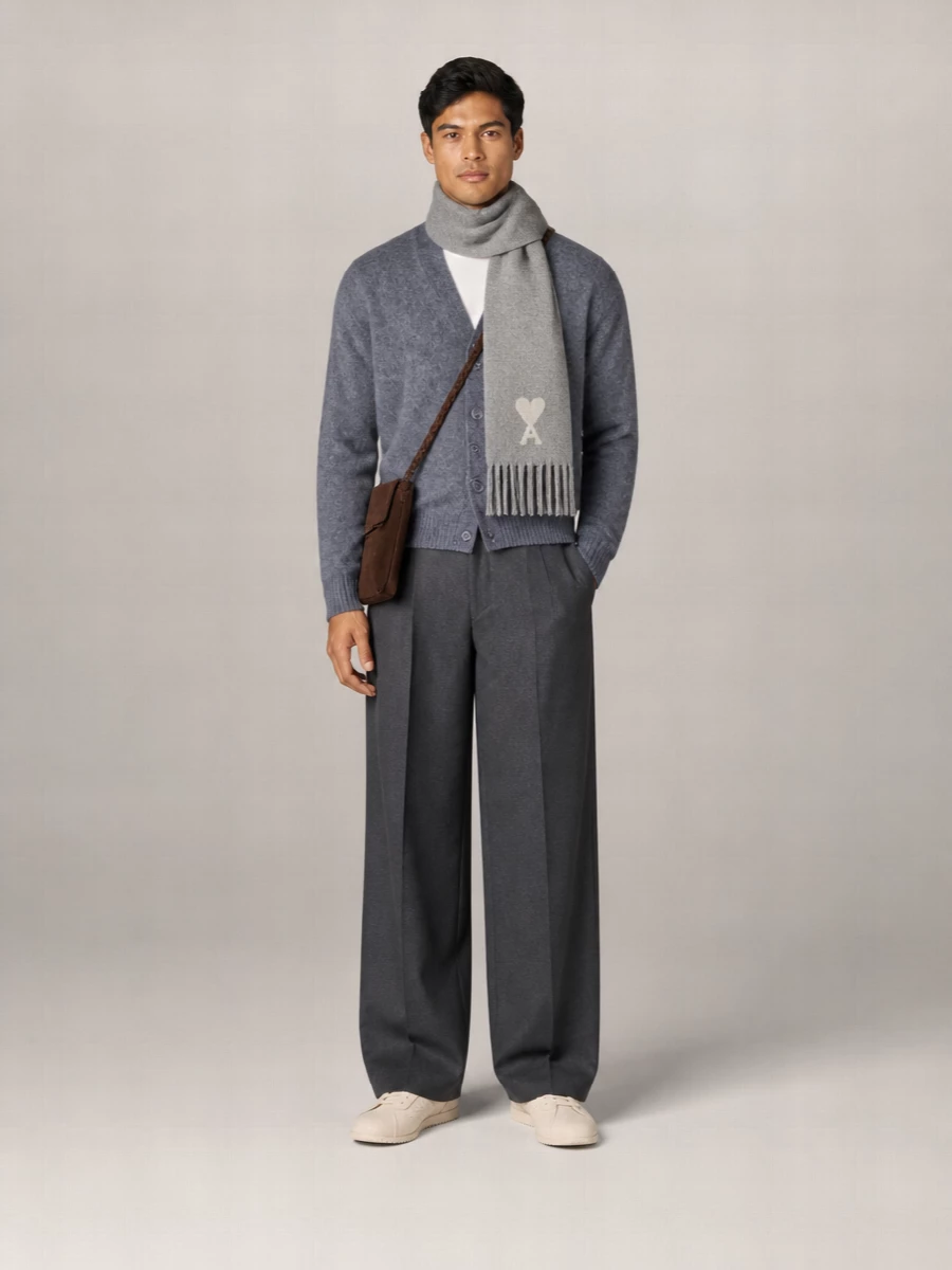 Ami Paris V-Neck Cardigan