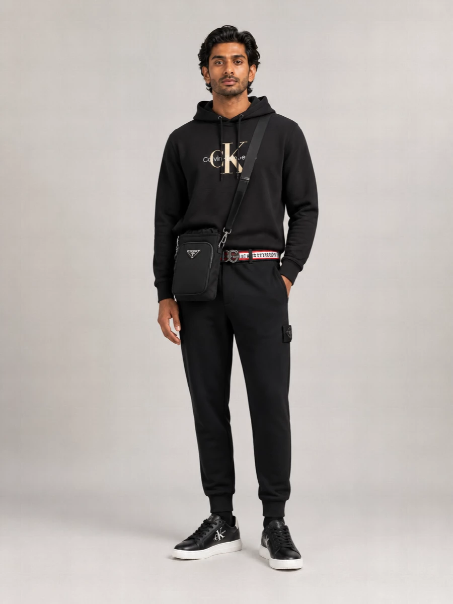 Calvin Klein Waffle-Knit Hoodie