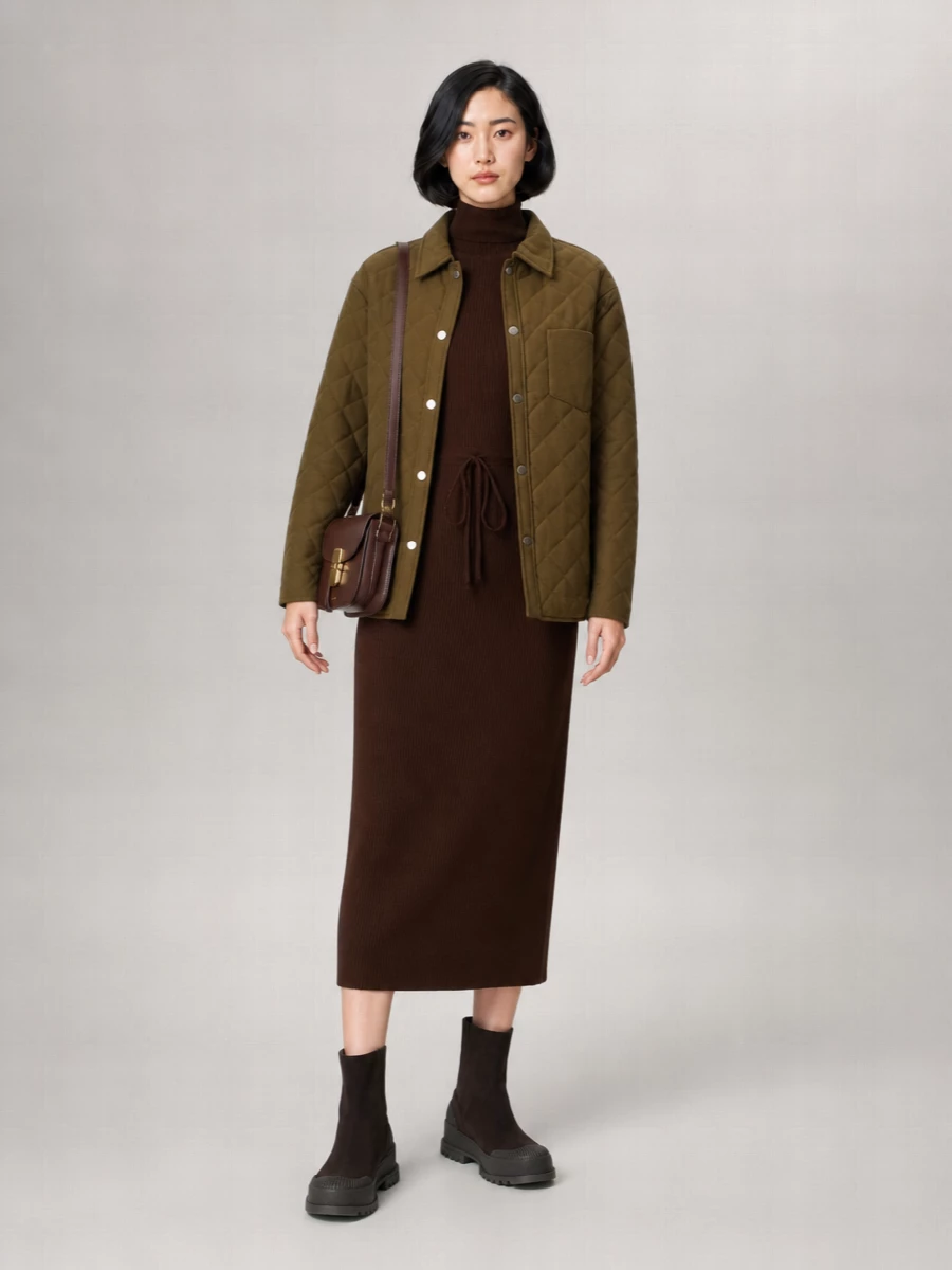 A.p.c. Quilted Wool Jacket