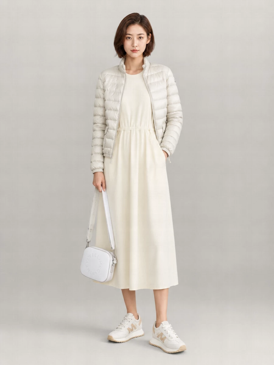 Moncler Down Quilted Slim-Fit Short Parka Coat