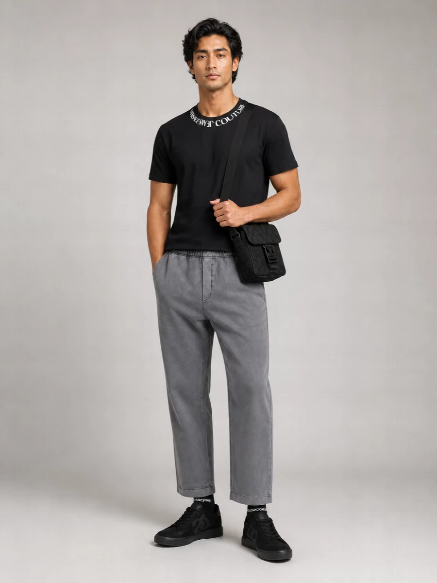 Versace Jeans Couture Regular-Fit Logo Cotton T-Shirt