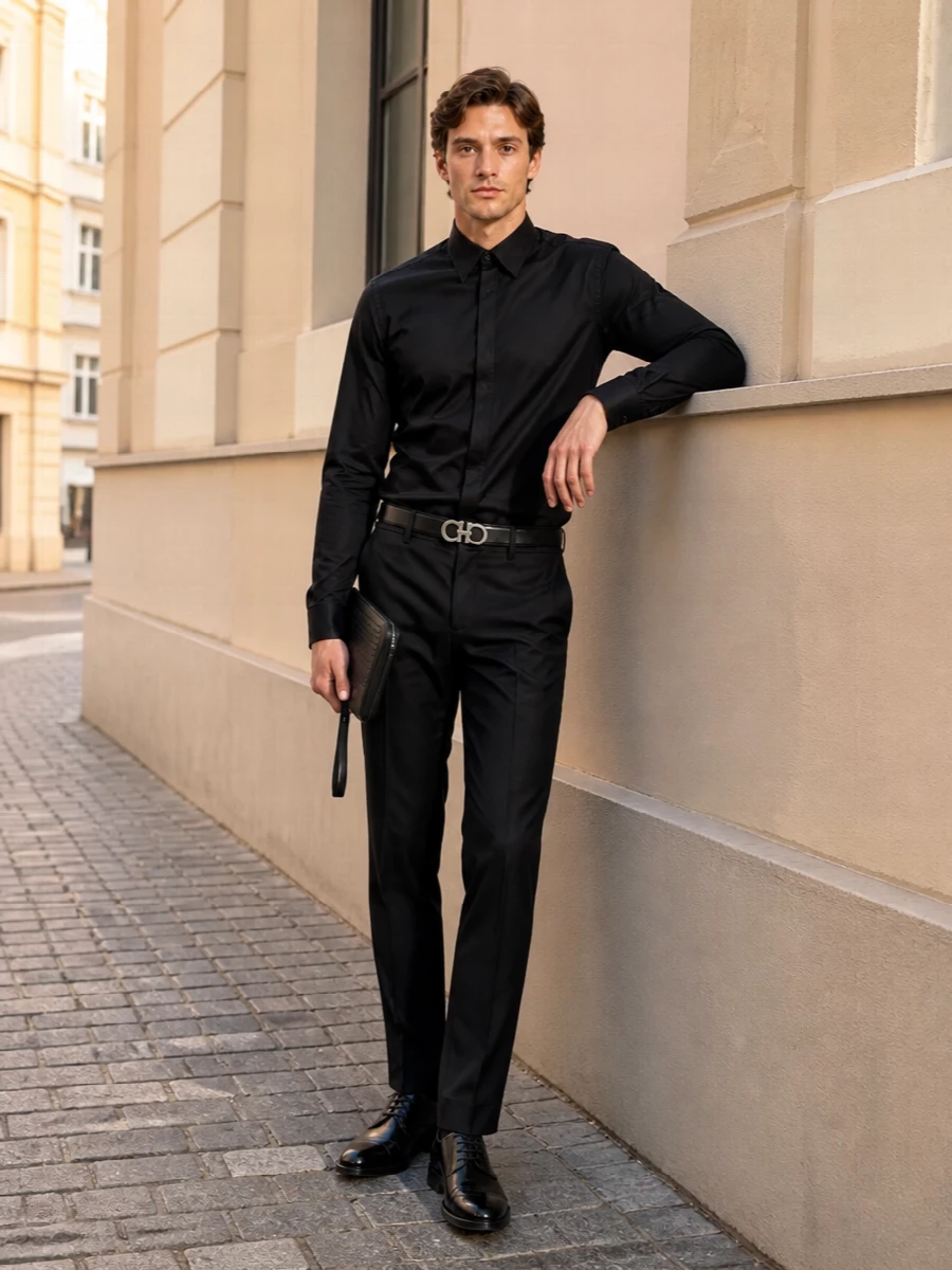 Dolce gabbana black tailored evening outfit men
