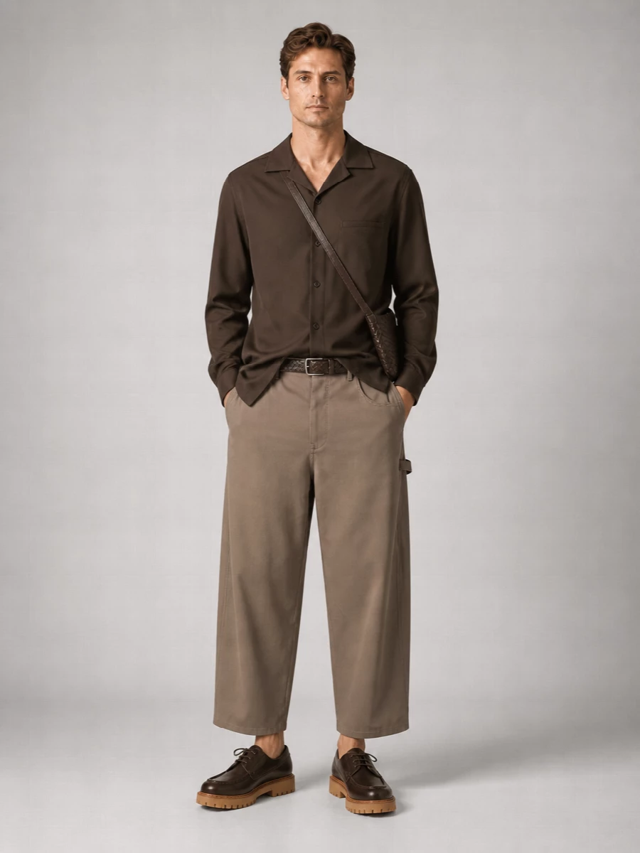 Loewe Cotton Carpenter Wide-Leg Trousers