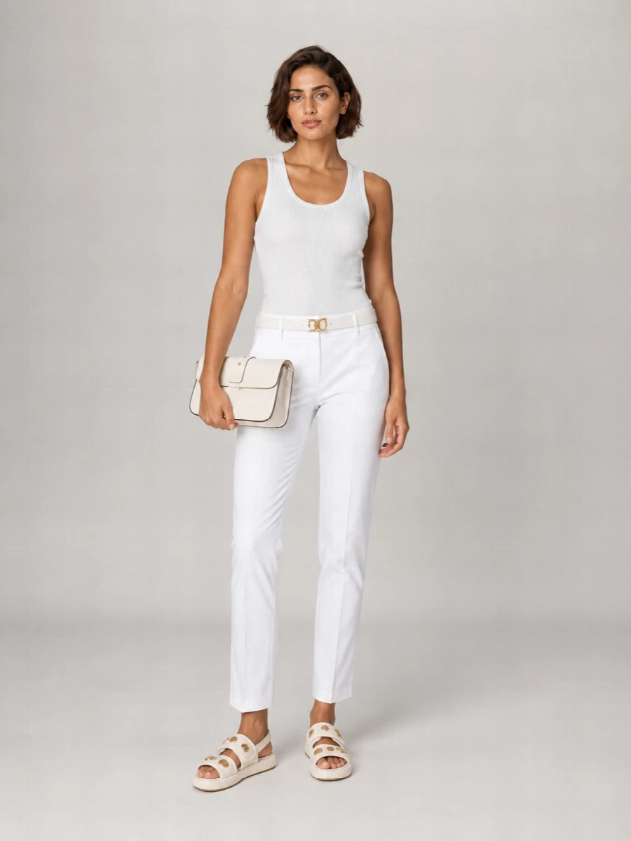 Pinko Ribbed Knit Tank Top