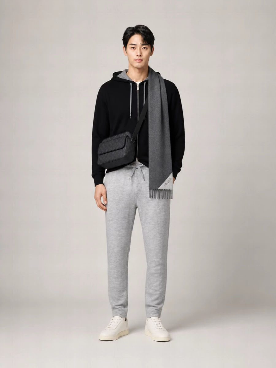 Brunello Cucinelli Cotton Blend Zip Hoodie