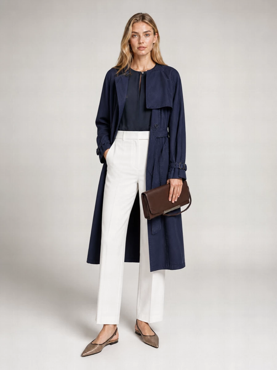 Max Mara Cotton Trench Coat