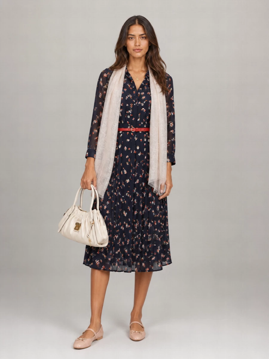 Max Mara Silk Midi Dress