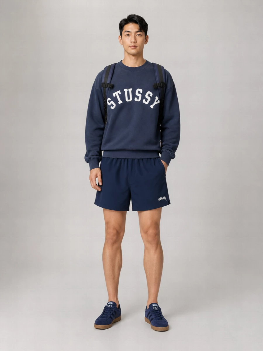 Stüssy logo print swim shorts