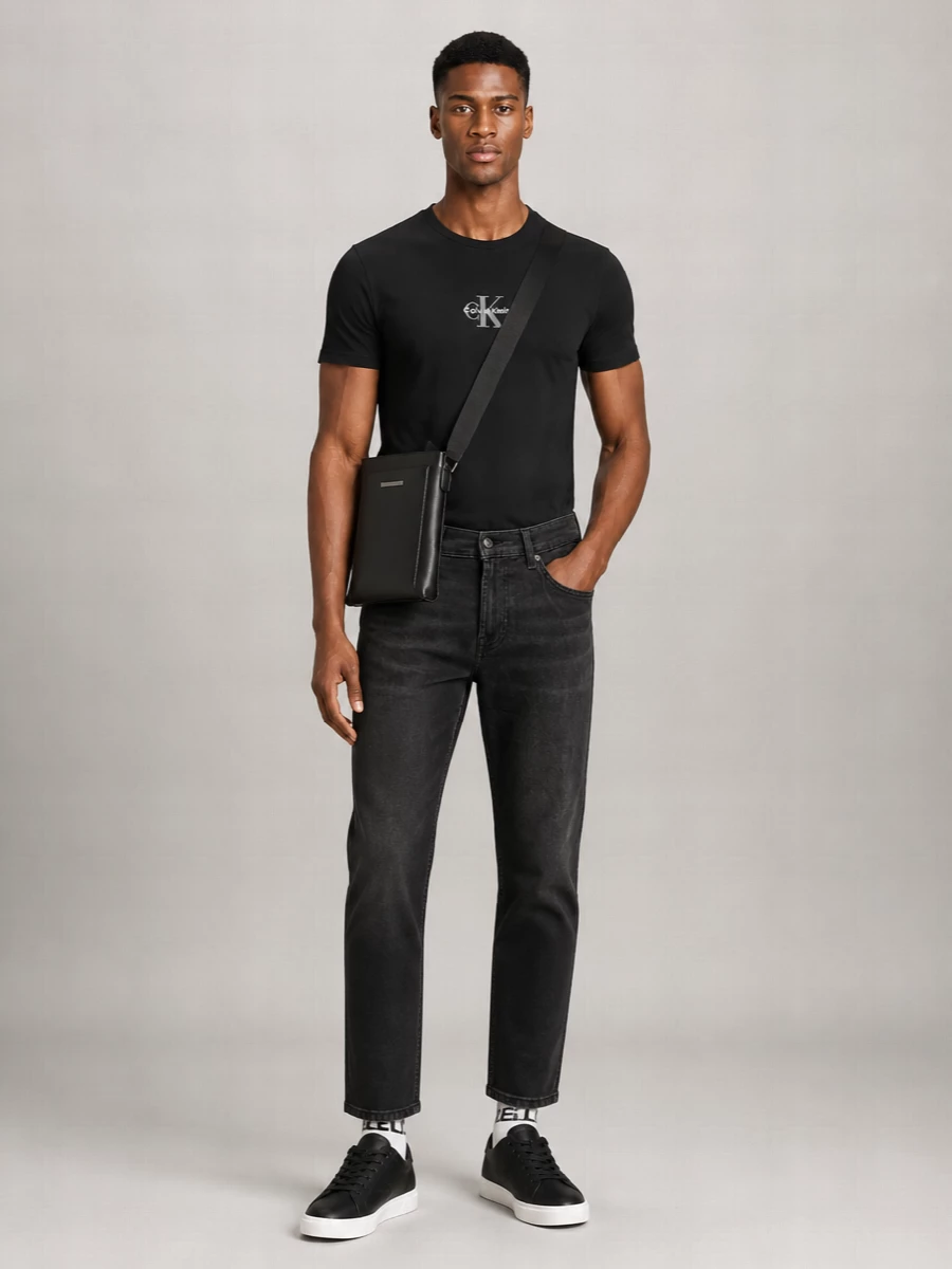Calvin Klein cotton logo print short sleeve t shirt