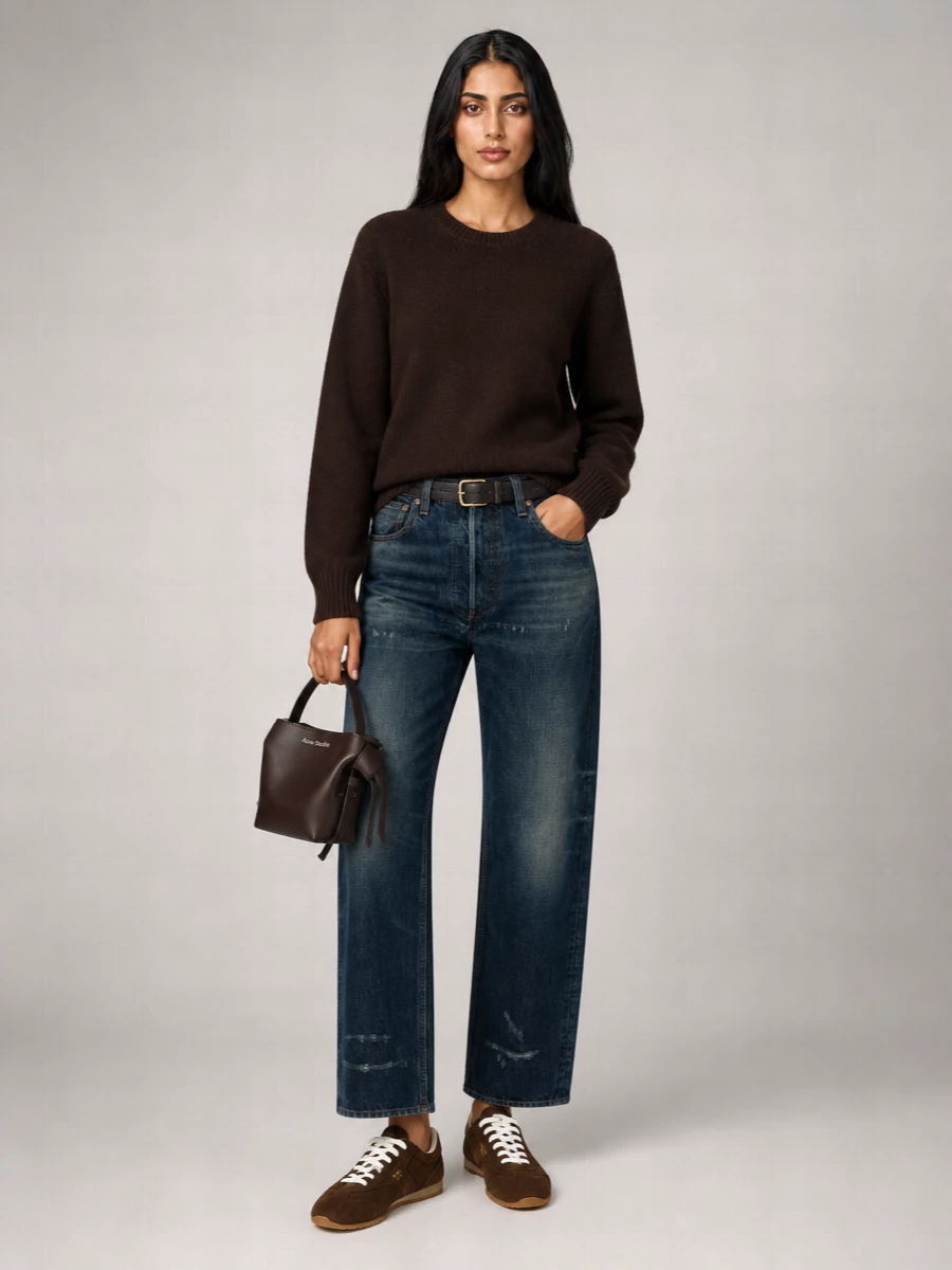 Prada Denim Straight-Leg Trousers