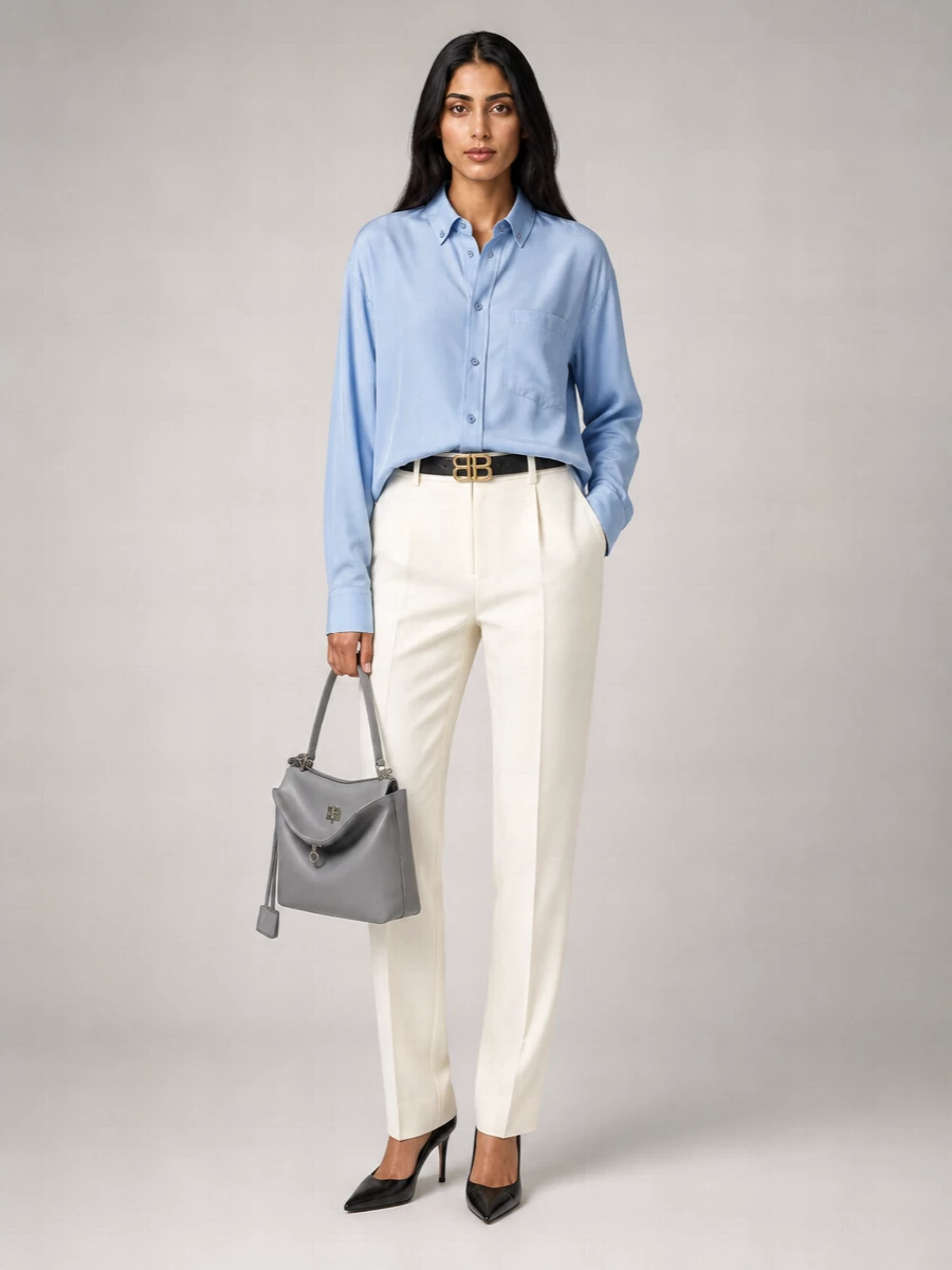 Balenciaga Leather V-Neck Stiletto Pumps