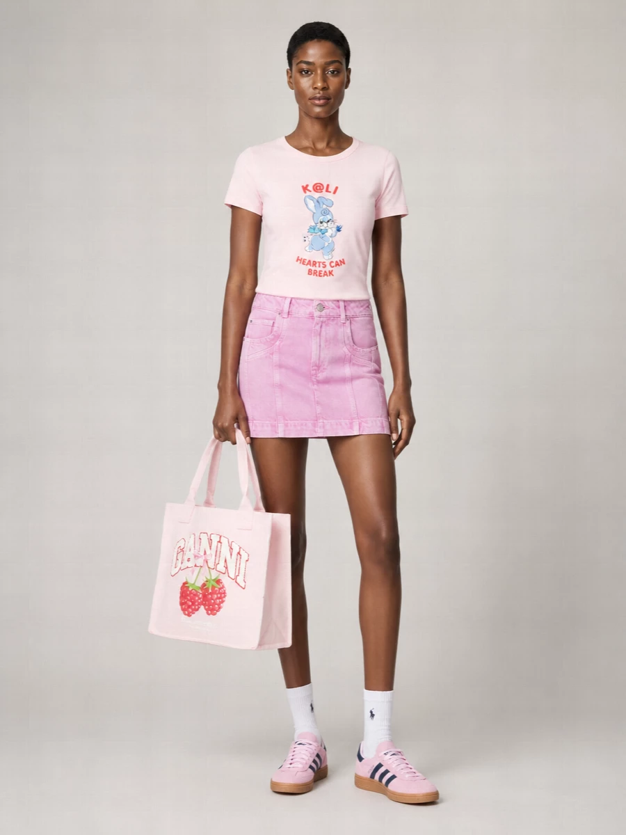 Ganni Na Canvas Tote Bag