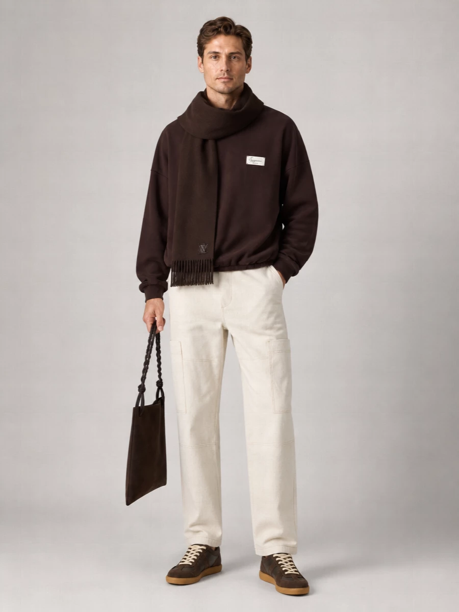 Jacquemus Cotton Jersey Logo Appliqué Sweatshirt