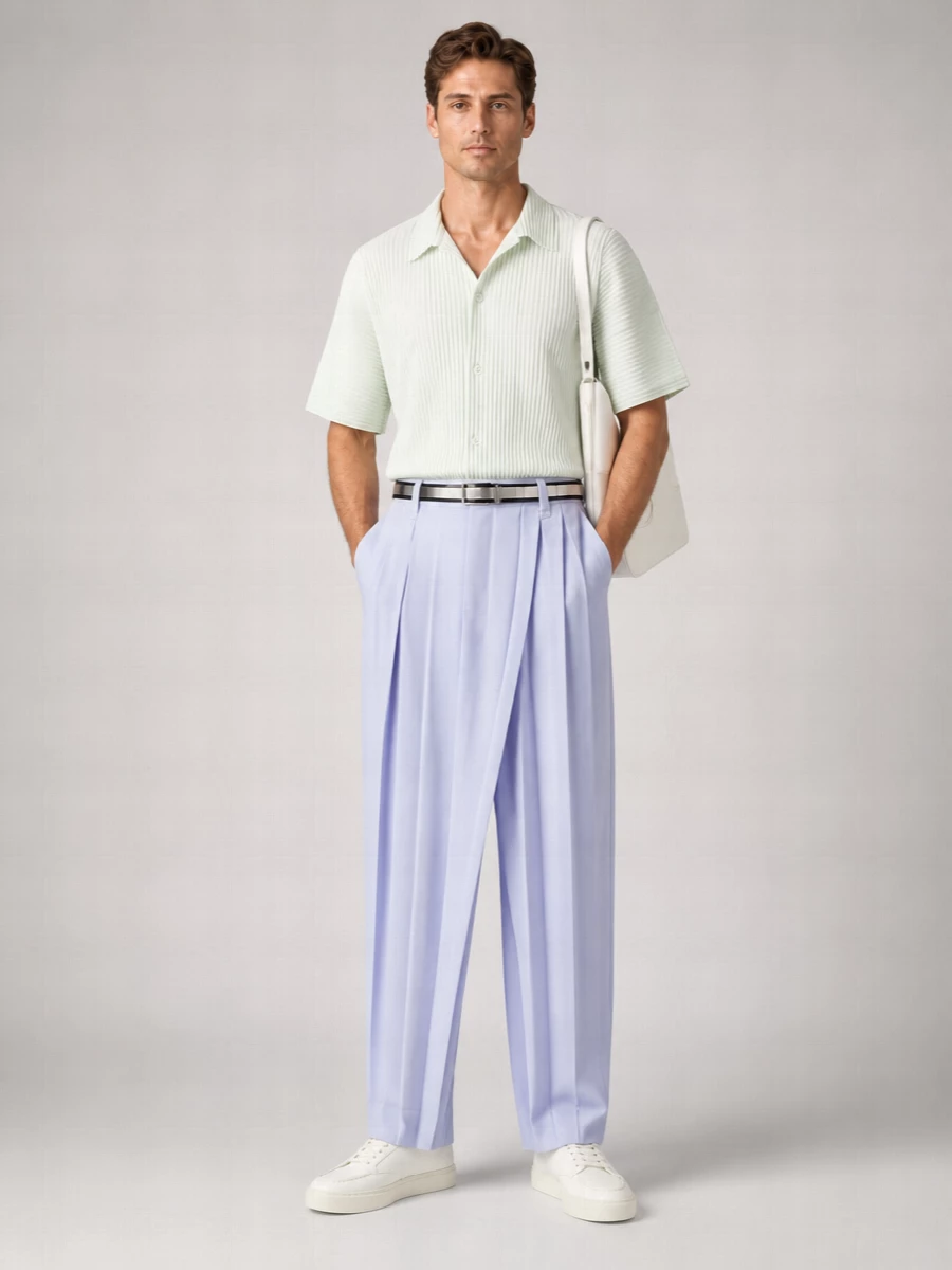 Homme Plisse Issey Miyake Ribbed Short-Sleeve Shirt