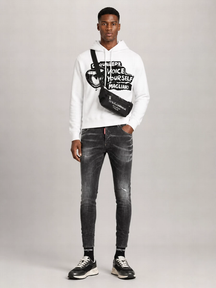 Dsquared2 Logo Cotton Hoodie
