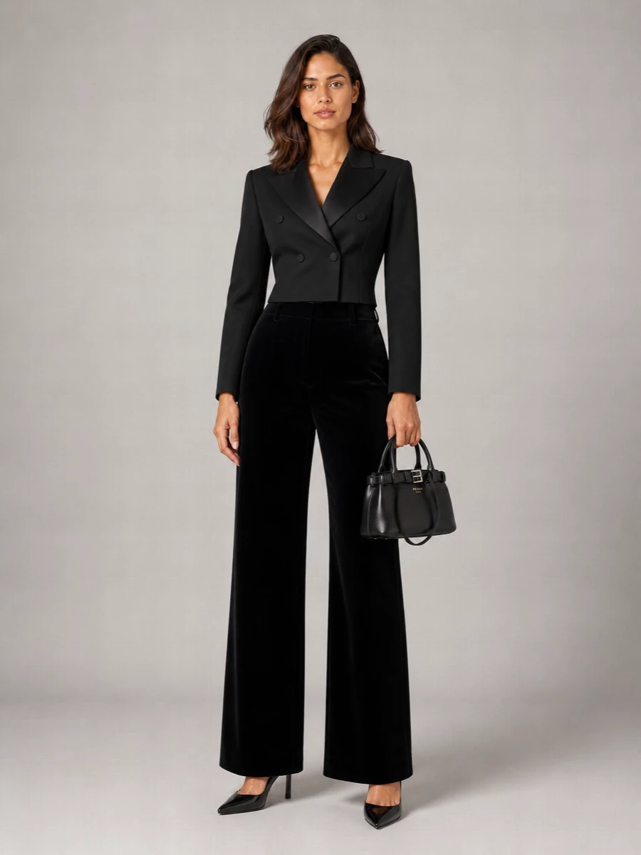 Ermanno Scervino Double-Breasted Tuxedo Blazer