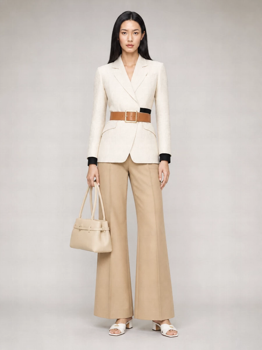 Max Mara Linen Wide-Leg Trousers
