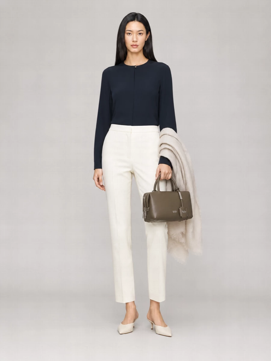 Max Mara High-Rise Straight-Leg Tailored Trousers