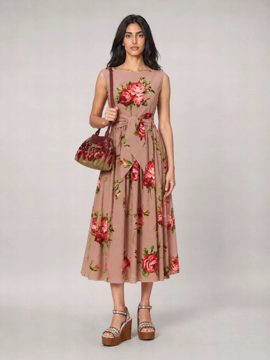 Dolce&Gabbana Embroidered Wedge Sandals