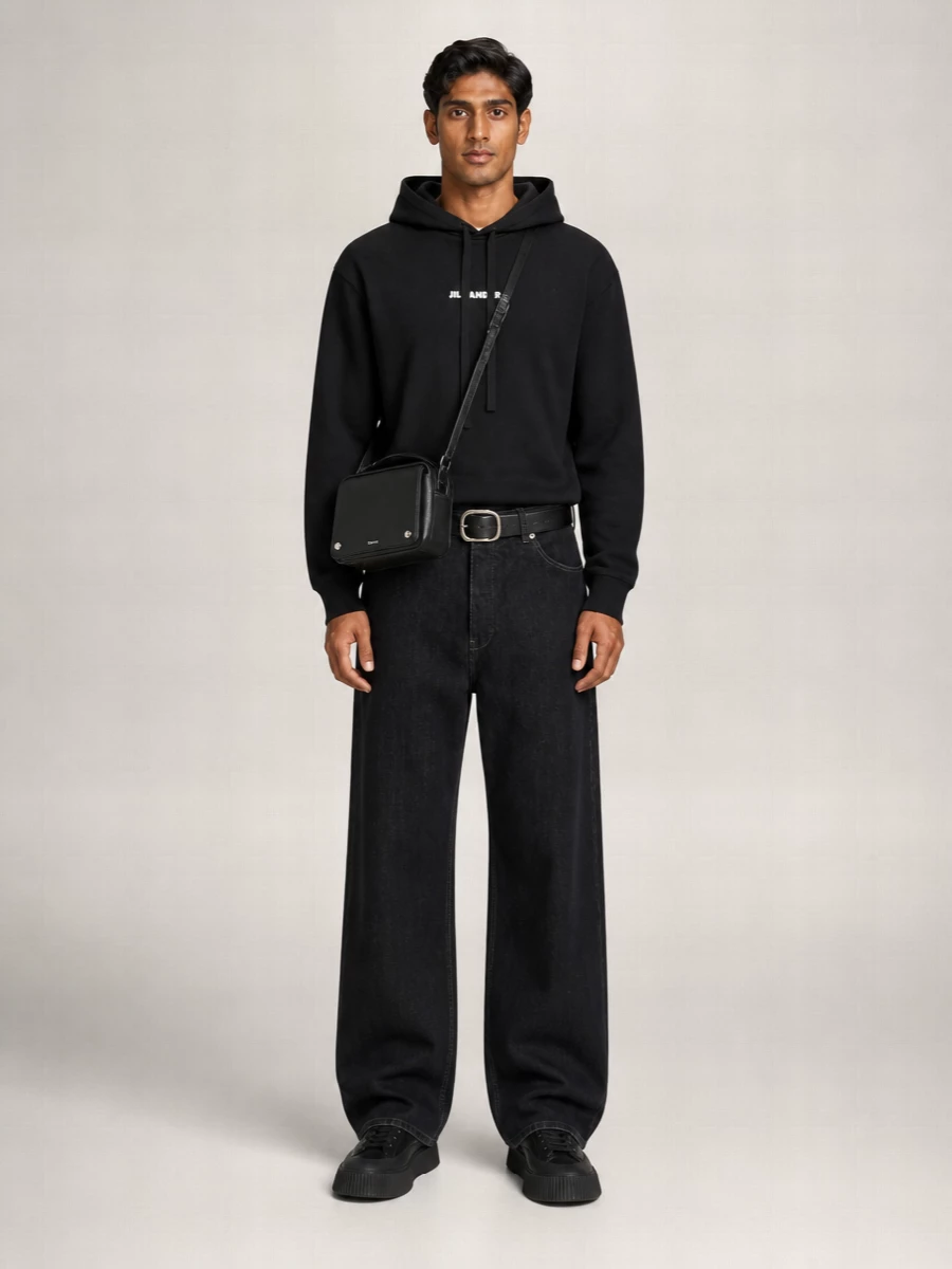 Jil Sander Cotton Logo Hoodie