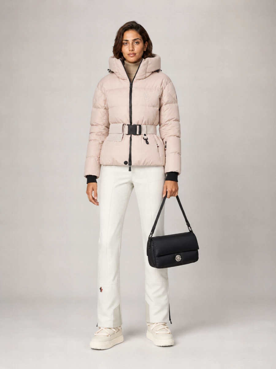 Moncler Grenoble Quilted Down Belted Puffer Jacket
